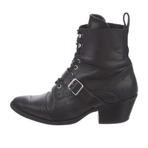 AllSaints Katy Leather Lace Up Boots
